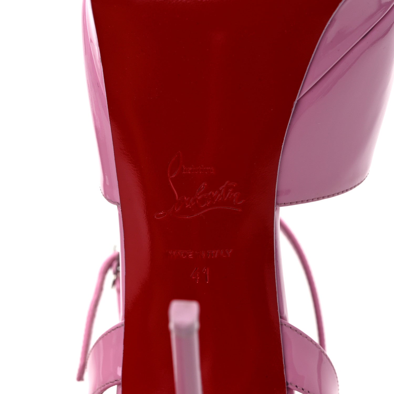 Christian Louboutin Patent Miradona 120 Sandals 41 Pink 6 of 8