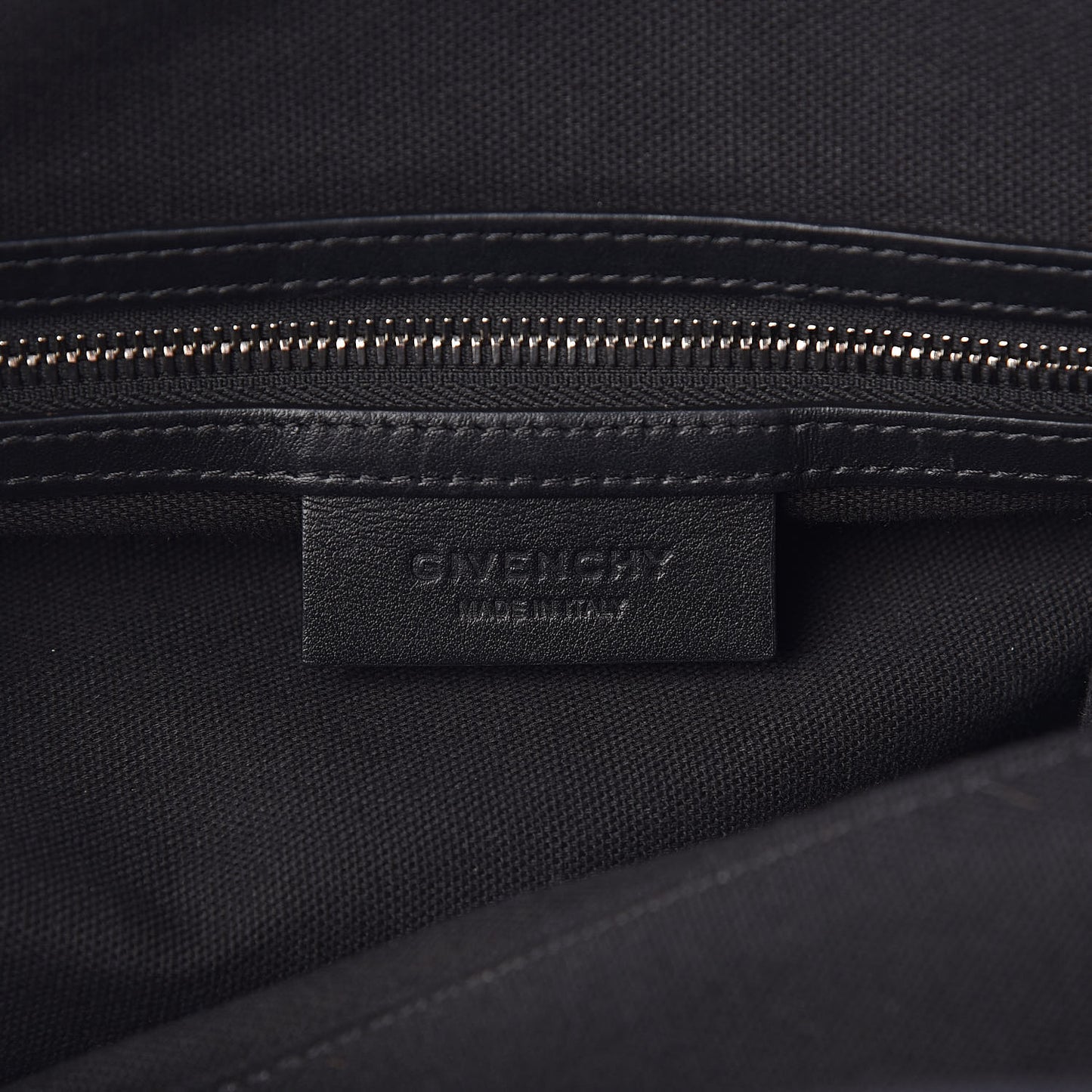 Waxed Calfskin Medium Nightingale Logo Strap Black