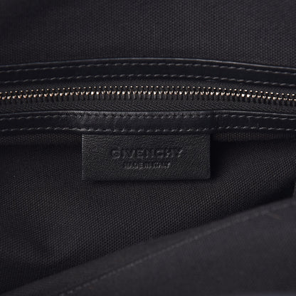 Givenchy Waxed Calfskin Medium Nightingale Logo Strap Black 6 of 11