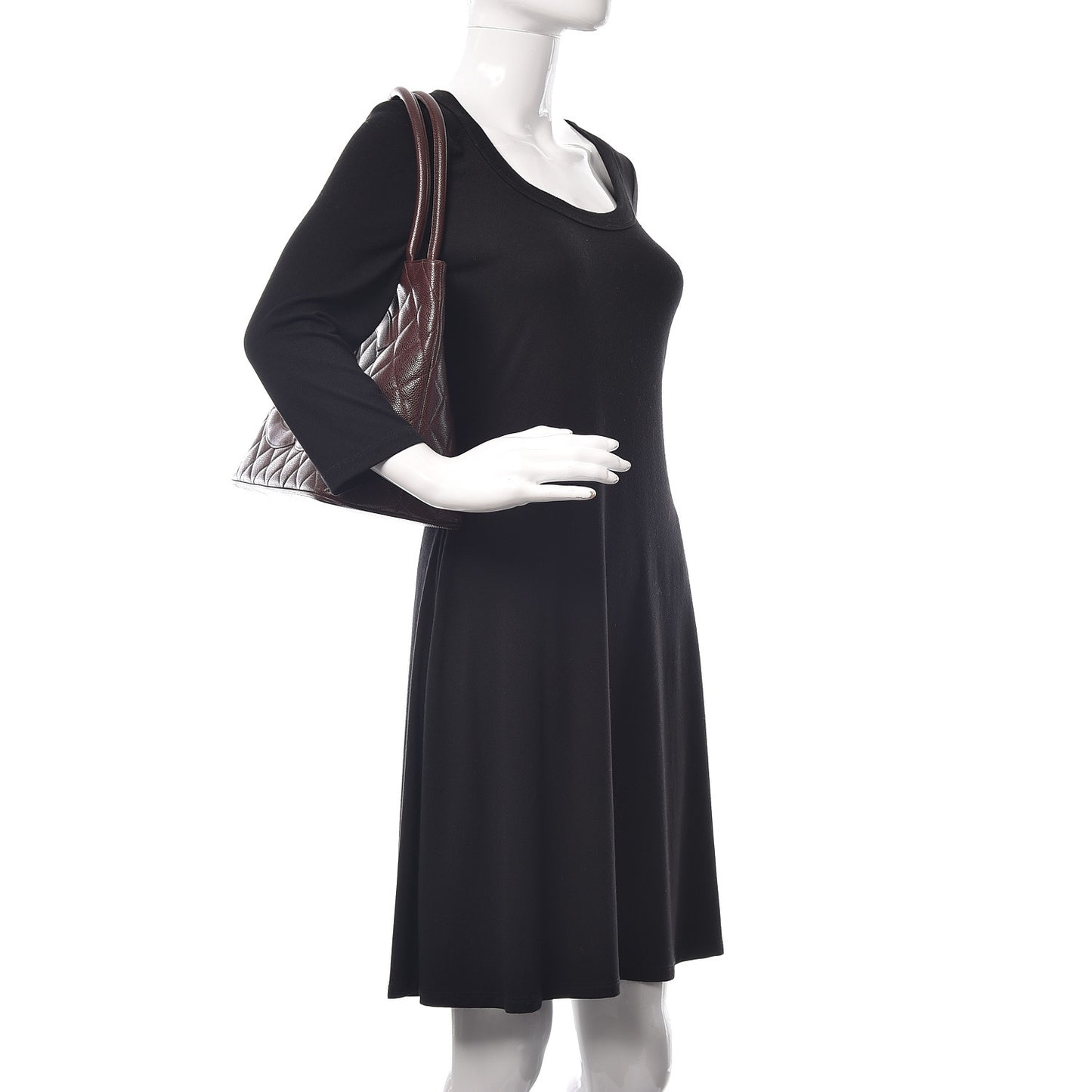 Caviar Quilted Medallion Tote Brown