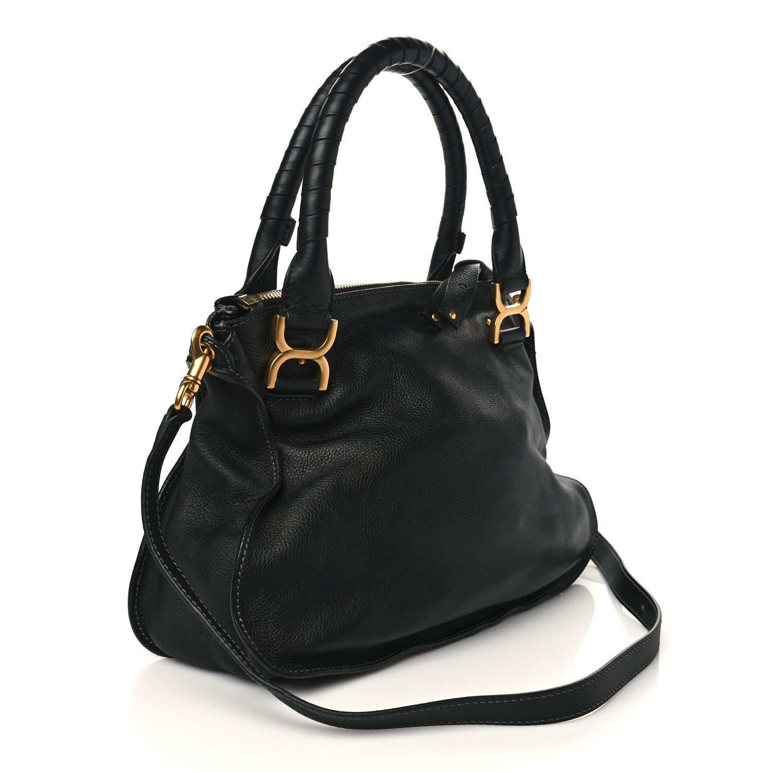 Chloe Calfskin Medium Marcie Satchel Black 3 of 6