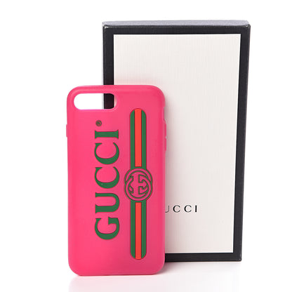 Gucci Rubber Print iPhone 7/8 Plus Case Pink 6 of 6