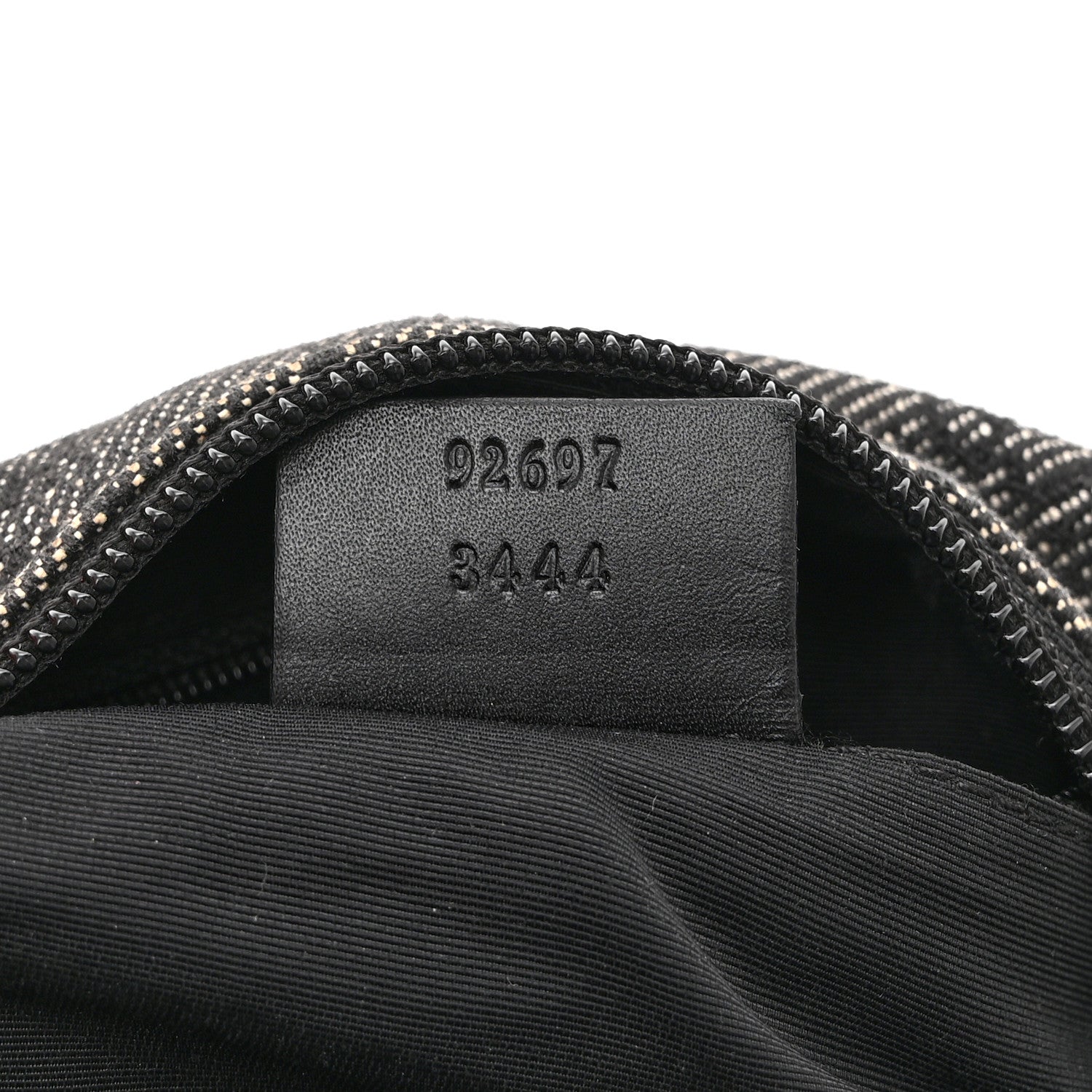 Gucci Denim Monogram GG Signature Shoulder Bag Black 7 of 10