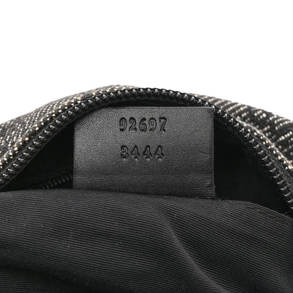 Gucci Denim Monogram GG Signature Shoulder Bag Black 7 of 10