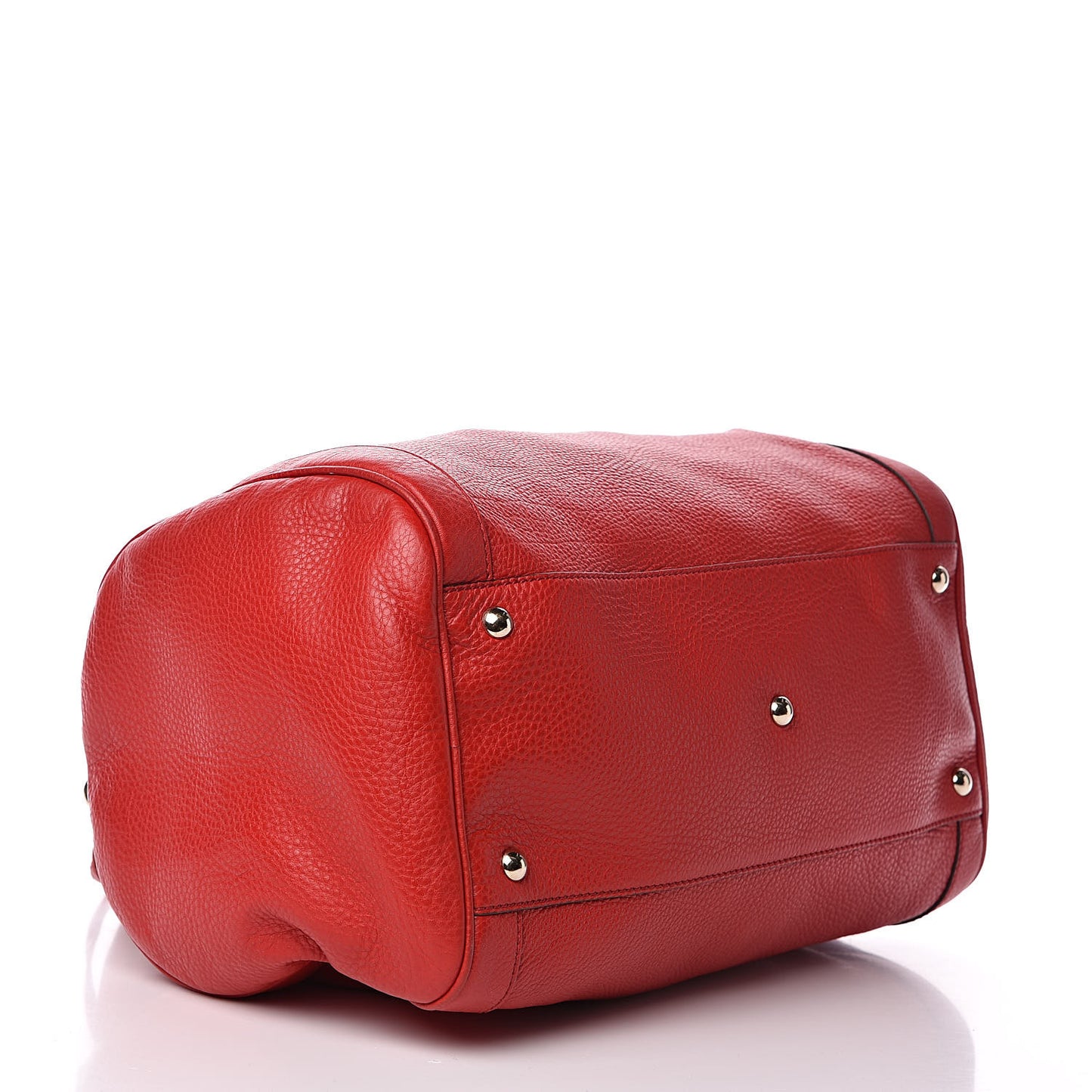 Pebbled Calfskin Medium Soho Boston Red