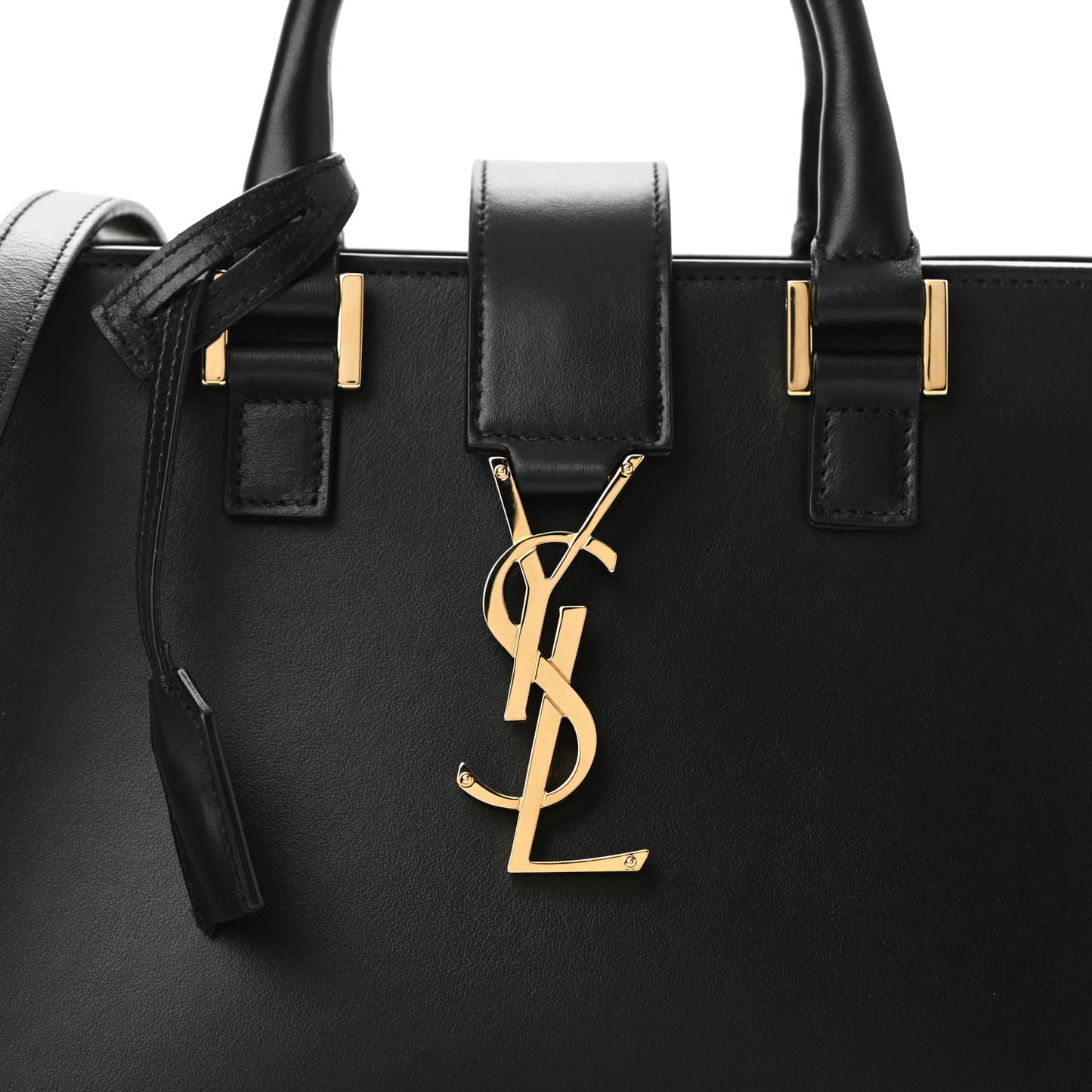 Calfskin Monogram Baby Cabas Black