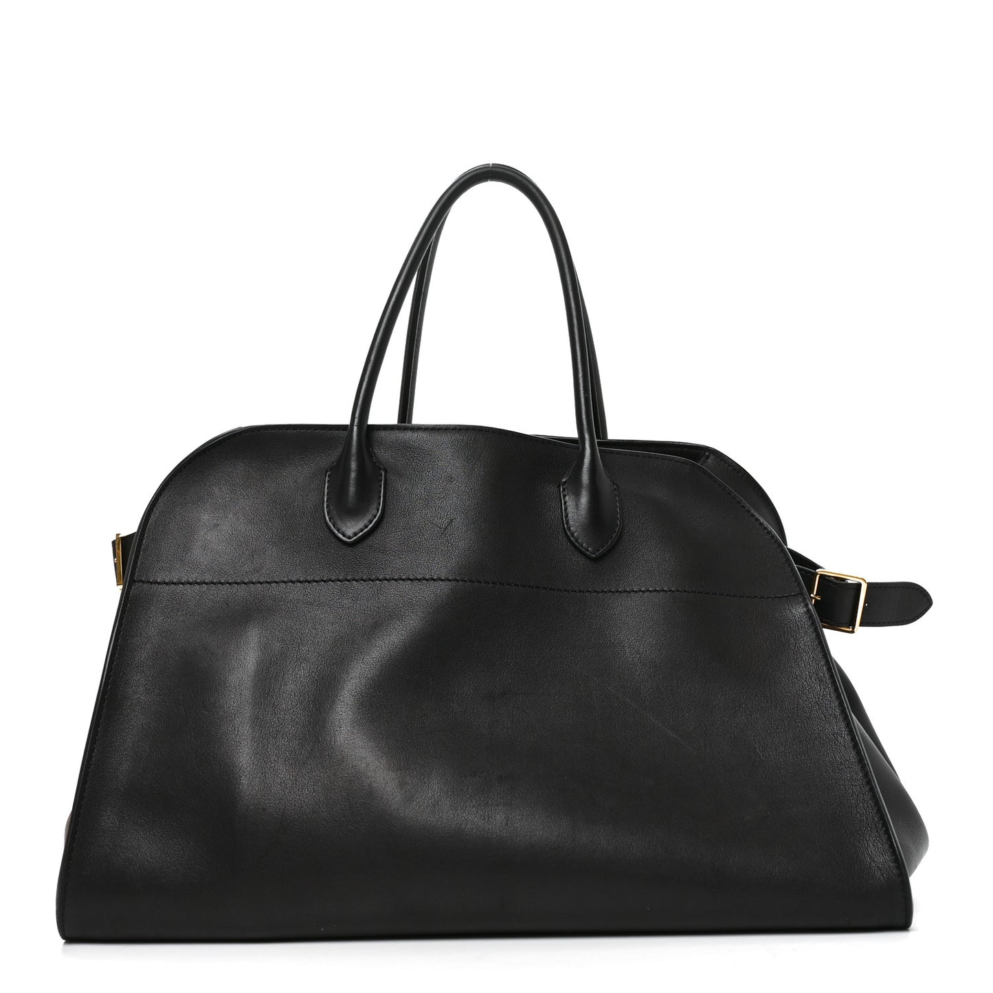 Polished Saddle Calfskin Soft Margaux 15 Black