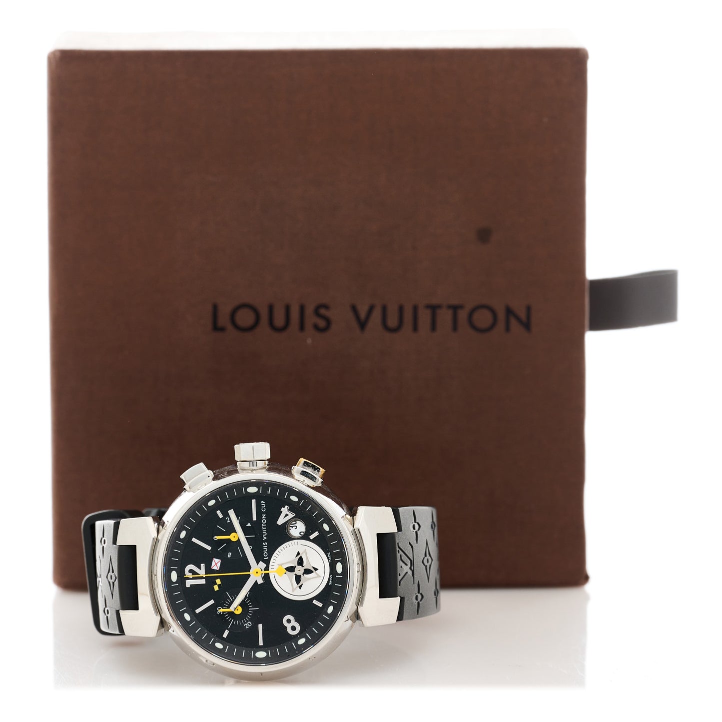 Stainless Steel Rubber 34mm Tambour Lovely Cup Quartz Watch Black