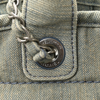 Chanel Denim Small Deauville Tote  Light Blue 12 of 12