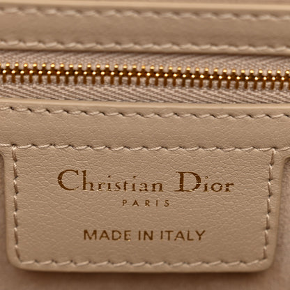 Christian Dior Calfskin Cannage Small Jolie Top Handle Bag Powder Beige 6 of 11