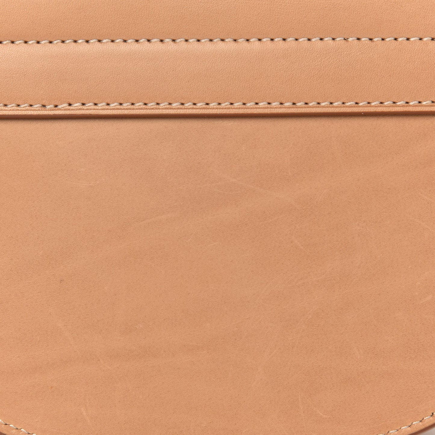 Smooth Vintage Calfskin Small Kaia Satchel Brown Gold