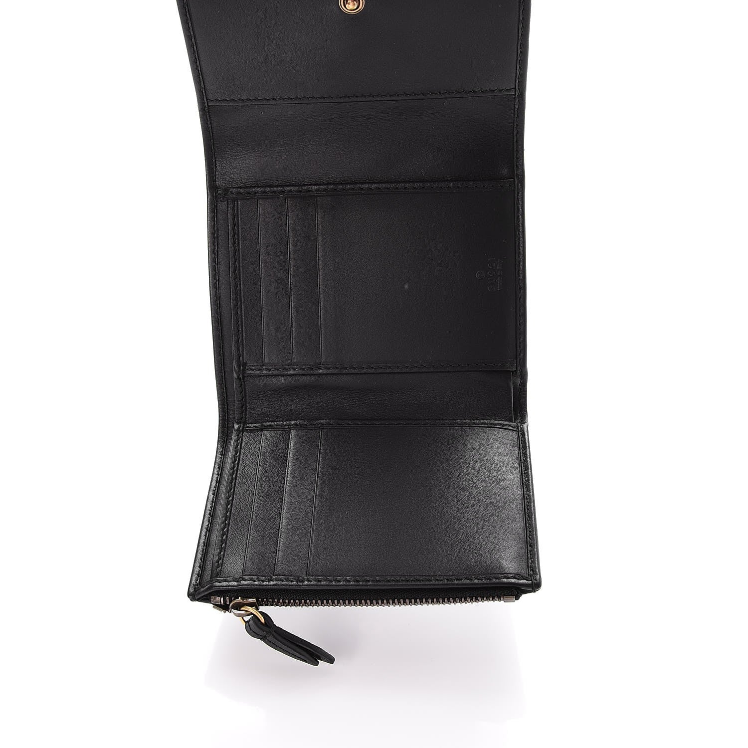 Gucci Calfskin Matelasse GG Marmont Wallet Black 5 of 8