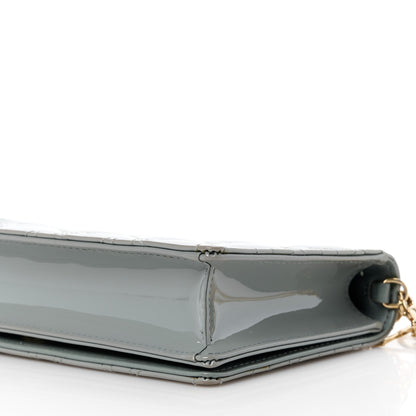 Christian Dior Patent Cannage Lady Dior Chain Wallet Denim 14 of 16