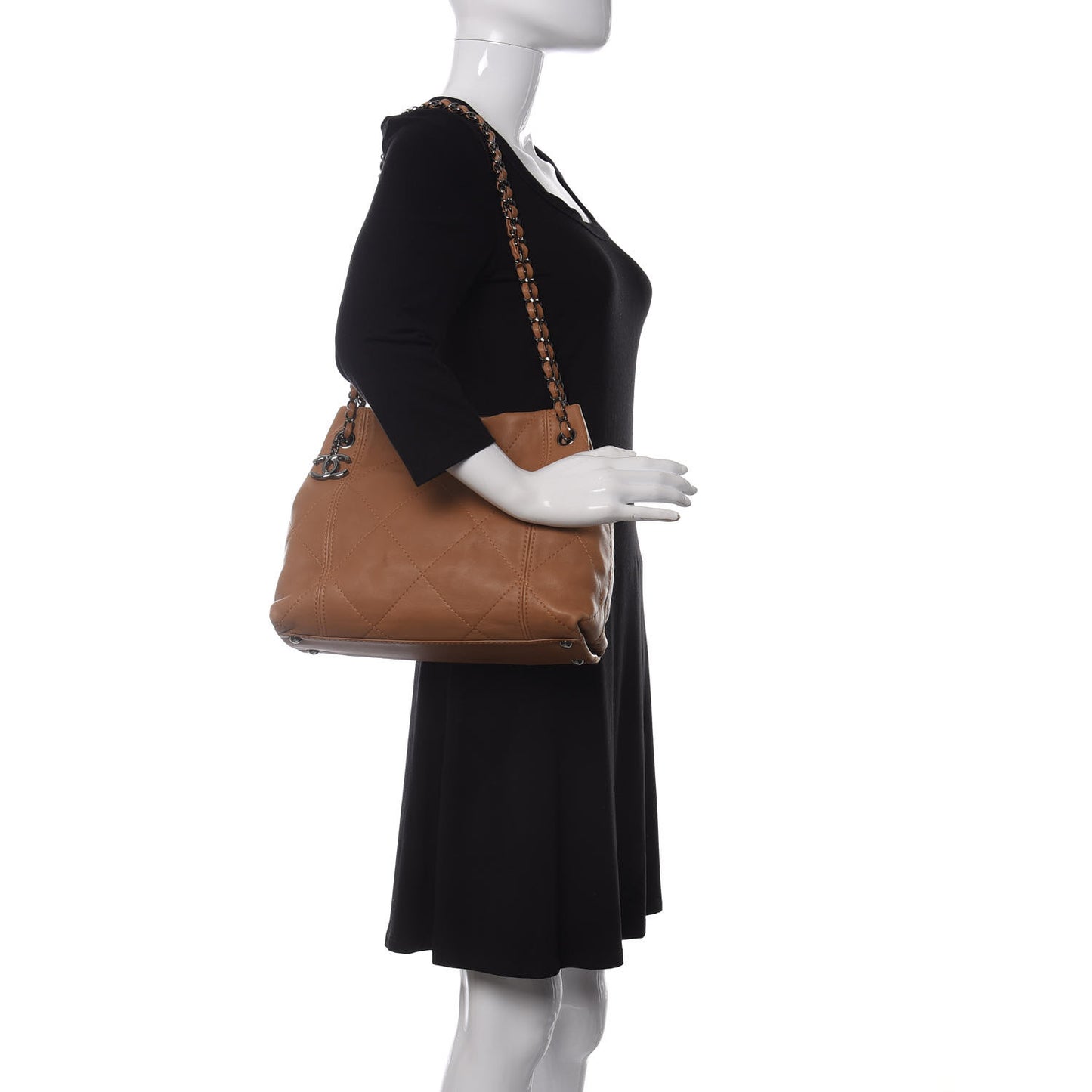Lambskin Small Soft Touch Shoulder Bag Camel