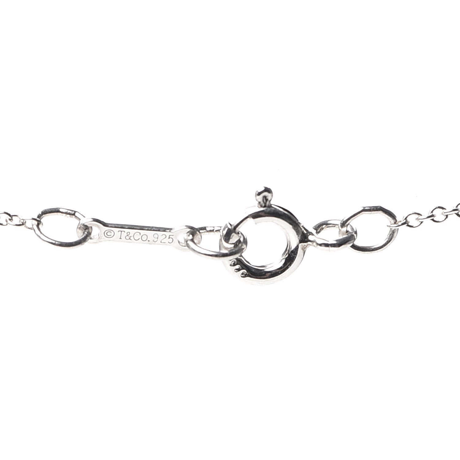 Tiffany Sterling Silver Diamond Paloma Picasso Graffiti X Pendant Necklace 5 of 6