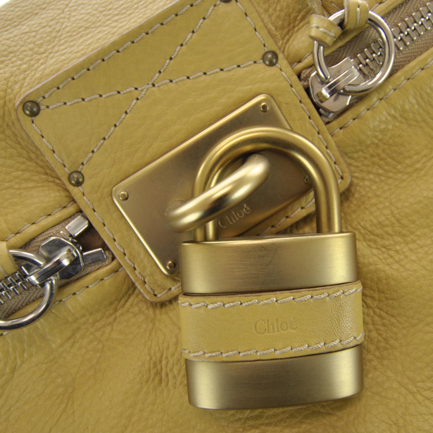 Chloe Leather Paddington Front Pocket Tote Maize Yellow 5 of 9