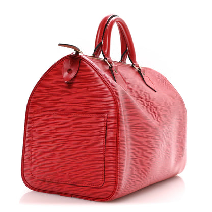 Louis Vuitton Epi Speedy 30 Castillan Red 2 of 9