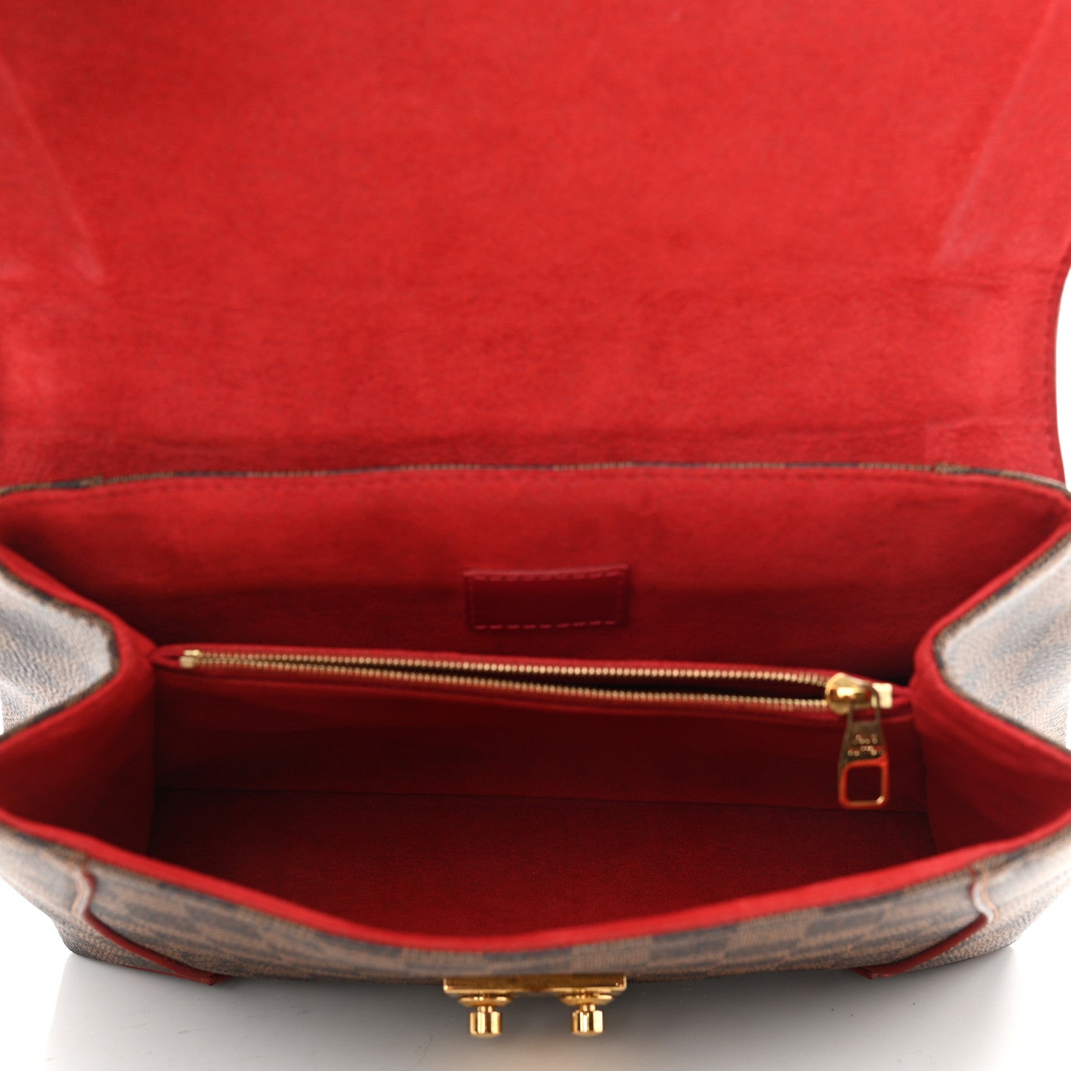 Louis Vuitton Damier Ebene Caissa Clutch Cherry 5 of 12