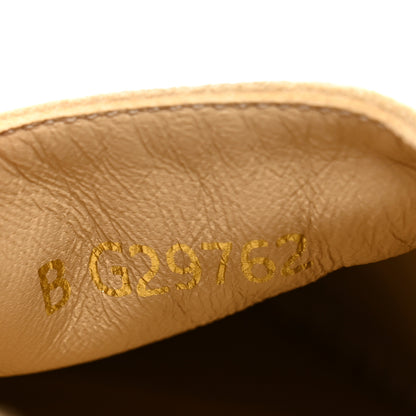 Chanel Suede Pearl CC Espadrilles 38 Beige Black 9 of 10