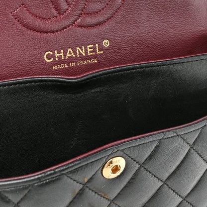 Chanel Lambskin Quilted Small Double Flap Black 11 of 16