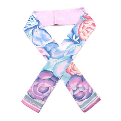 Louis Vuitton Silk Monogram Malle Fleurs Bandeau Mauve 1 of 5