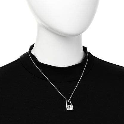 Tiffany Sterling Silver 1837 Lock Charm Pendant Necklace 2 of 6