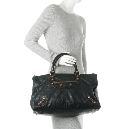 Balenciaga Agneau Giant 12 Rose Gold Hardware Work Black 2 of 8