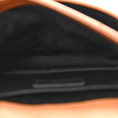 Saint Laurent Crinkled Calfskin Matelasse Monogram Baby Niki Chain Satchel Light Caramel 5 of 12