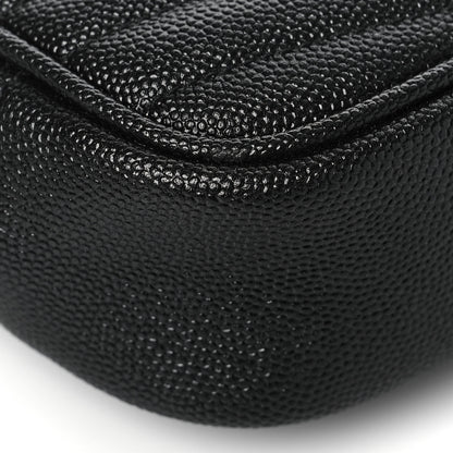 Saint Laurent Grain De Poudre Matelasse Monogram Mini Lou Camera Bag Black 9 of 10
