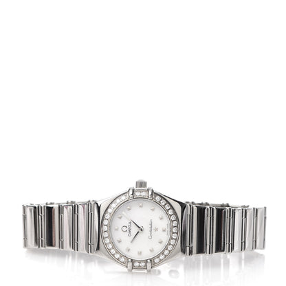 Omega Stainless Steel Diamond Bezel Mother of Pearl 22mm Constellation My Choice Quartz Watch 1465.71.00 3 of 6