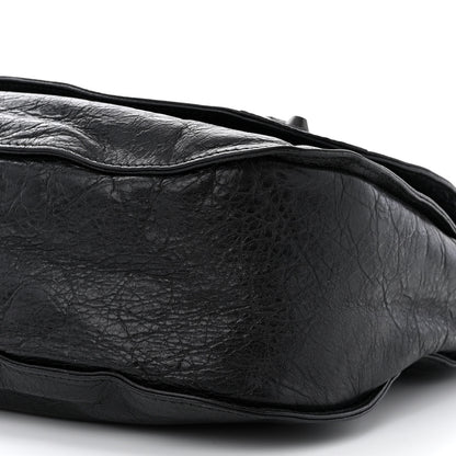 Balenciaga Agneau Classic Hardware Neo Folk Messenger Black 10 of 12