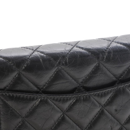 Chanel Aged Calfskin Quilted Lucky Charms Casino 2.55 Reissue Wallet On Chain WOC Black 8 of 10