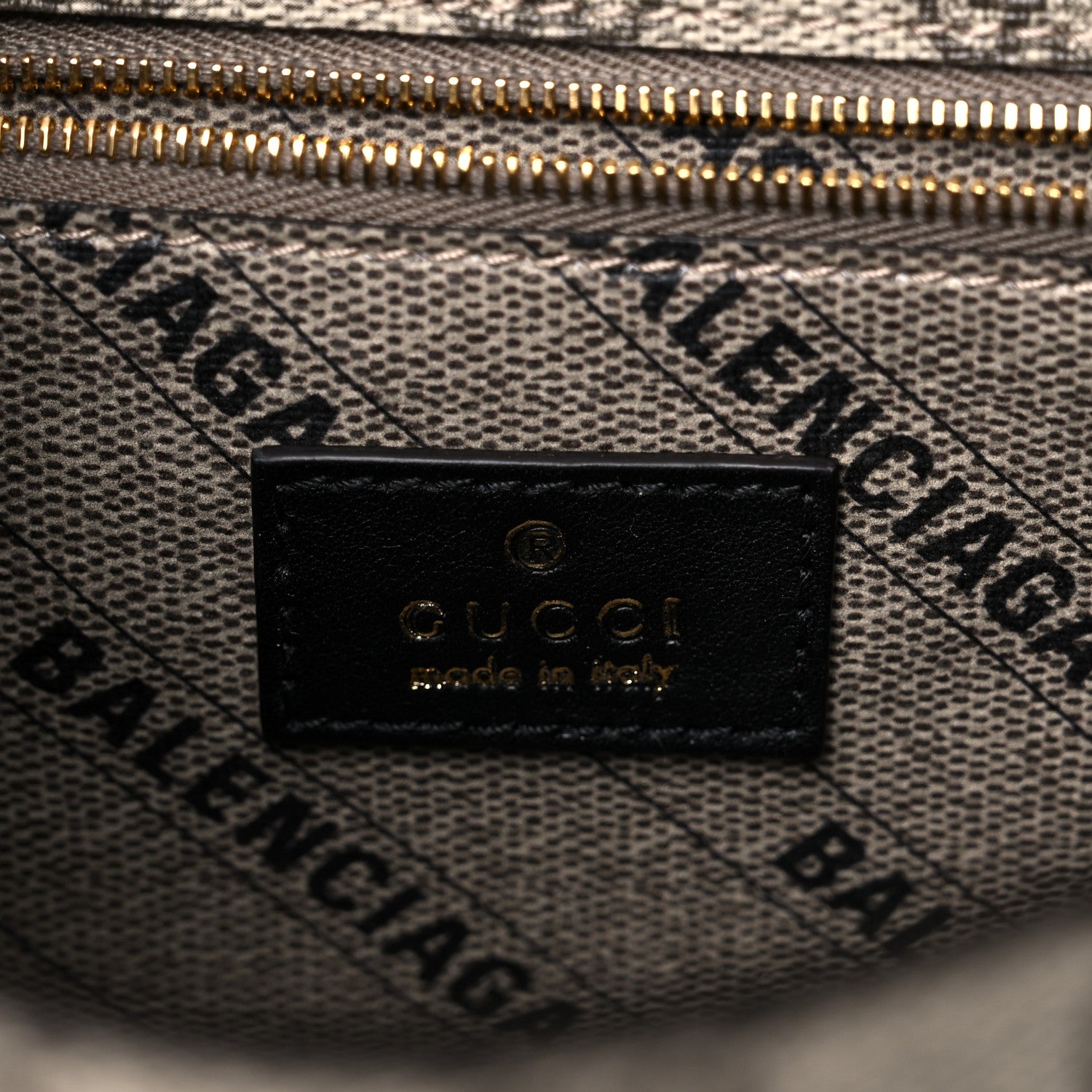 Balenciaga X GUCCI GG Supreme Monogram Small Hourglass Top Handle Bag Beige Ebony 6 of 10