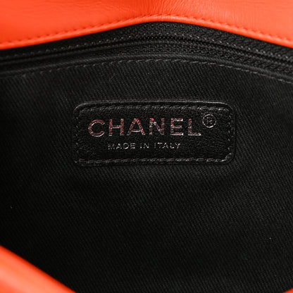 Chanel Patent Quilted Small Coco Shine Flap Orange 6 of 12
