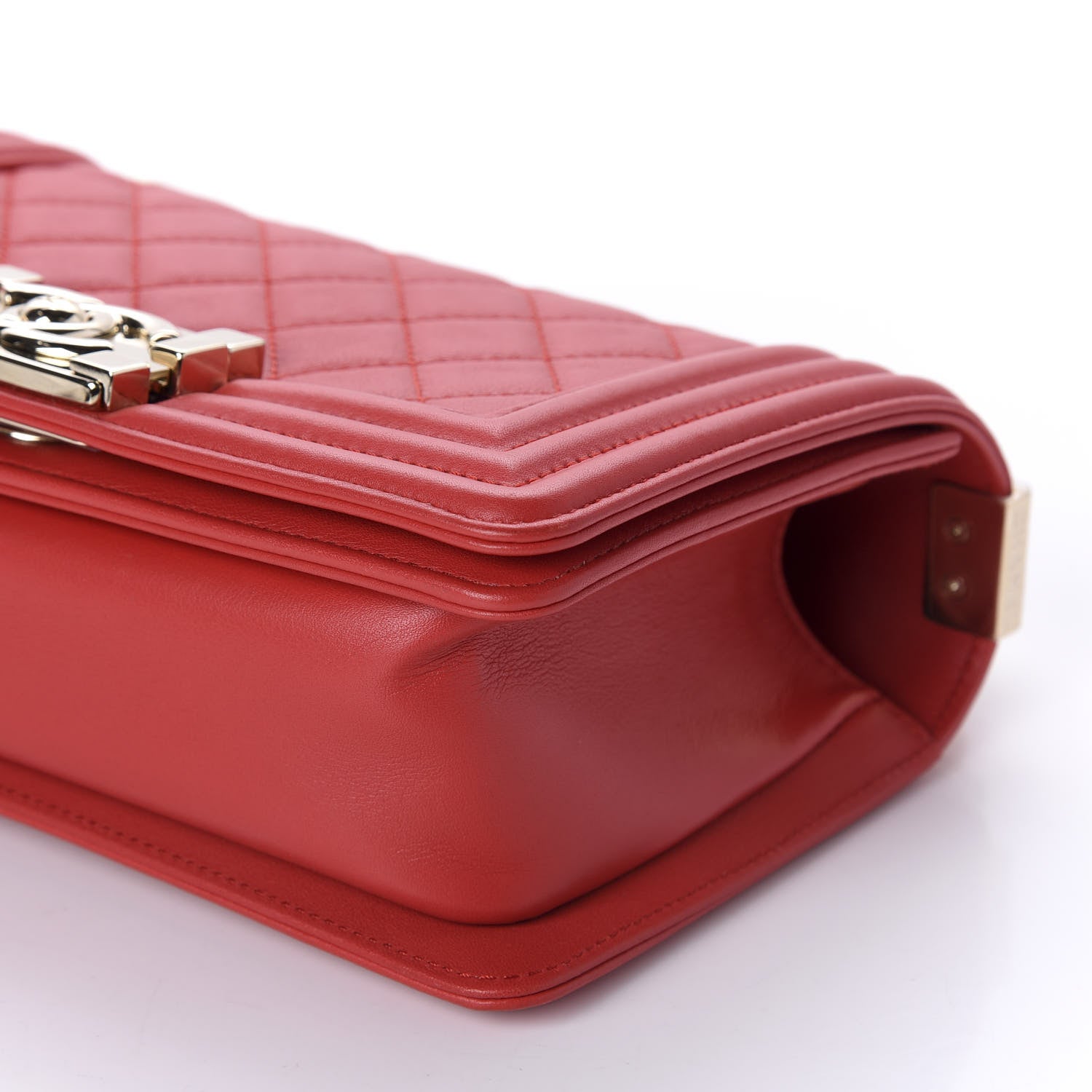 Chanel Lambskin Quilted Small Boy Flap Red 7 of 13