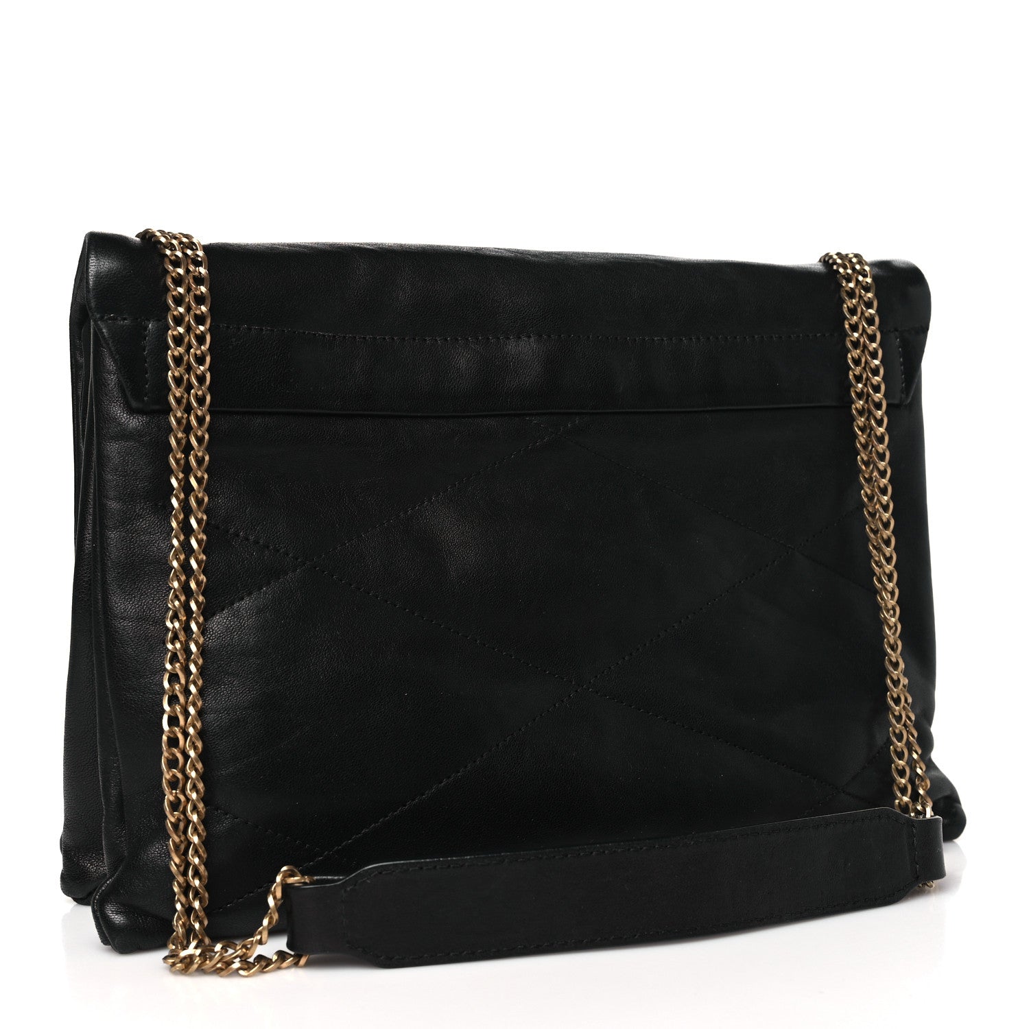 Lanvin Lambskin Quilted Medium Sugar Flap Shoulder Bag Black 3 of 10