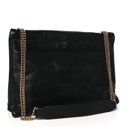 Lanvin Lambskin Quilted Medium Sugar Flap Shoulder Bag Black 3 of 10