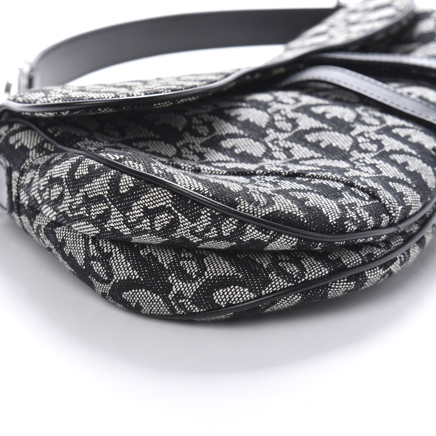 Christian Dior Monogram Saddle Bag Black 6 of 10