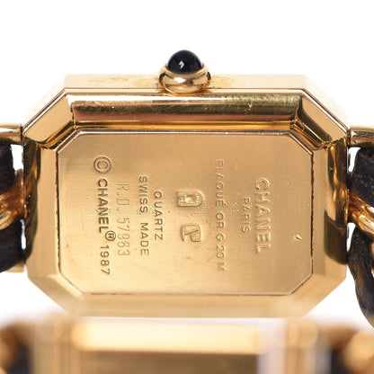 Chanel Stainless Steel Lambskin 20mm Chain Premiere Quartz Watch Gold L 9 of 9