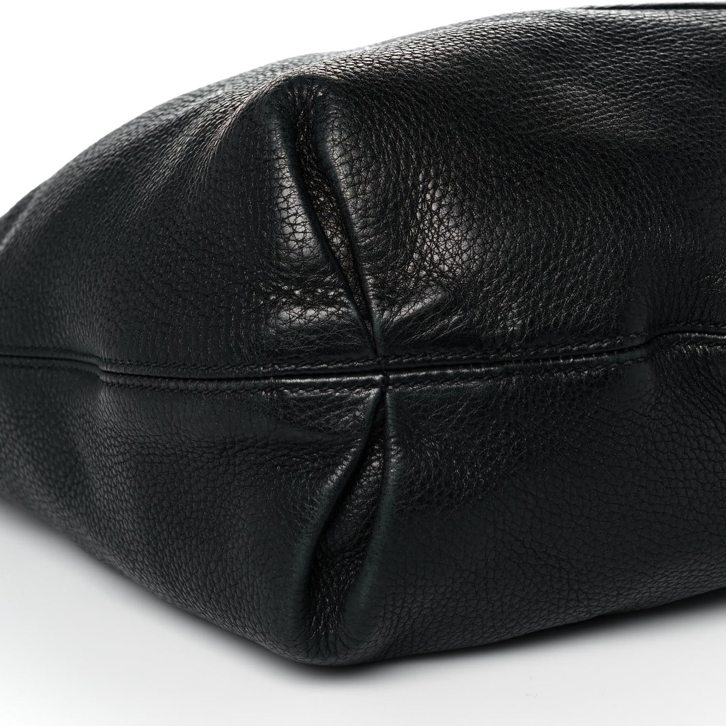 Pebbled Calfskin Soho Hobo Black