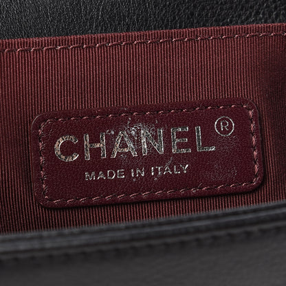 Chanel Calfskin Double Stitch Medium Boy Flap Black 6 of 11