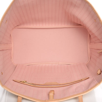 Louis Vuitton Damier Azur Neo Neverfull MM Rose Ballerine 5 of 9