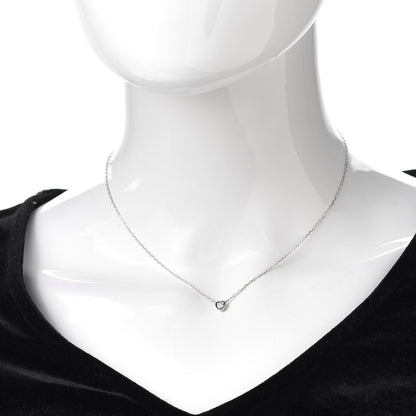 Cartier 18K White Gold Diamond D'Amour Heart Pendant Necklace 2 of 7