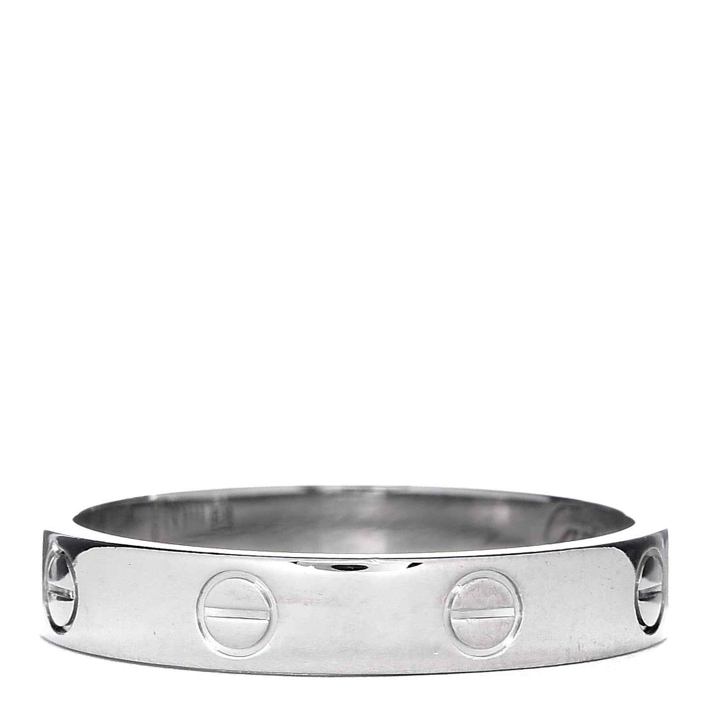18K White Gold 3.5mm LOVE Wedding Band Ring 59 8.75