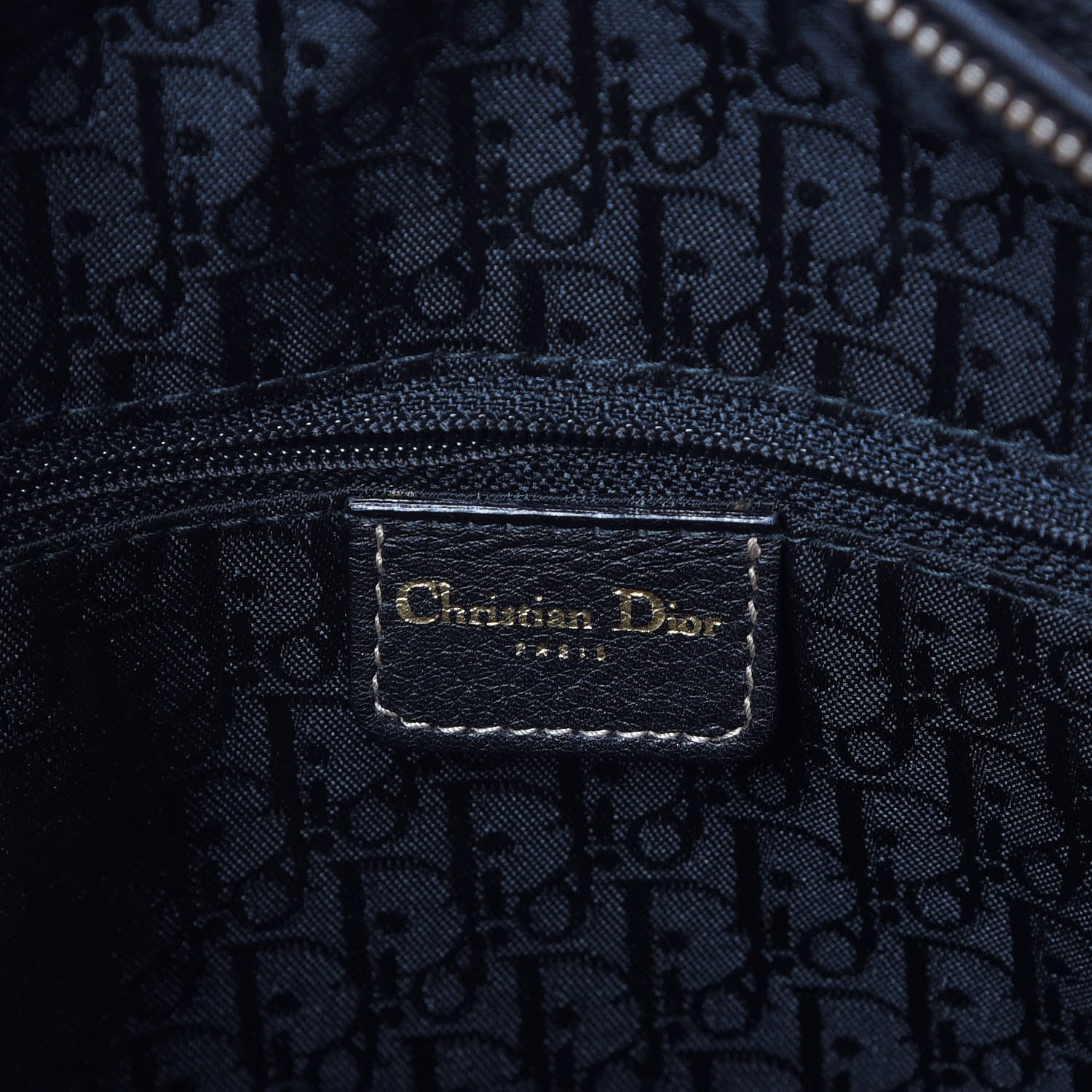 Christian Dior Grained Calfskin Large Lady Dior Black 9 of 12