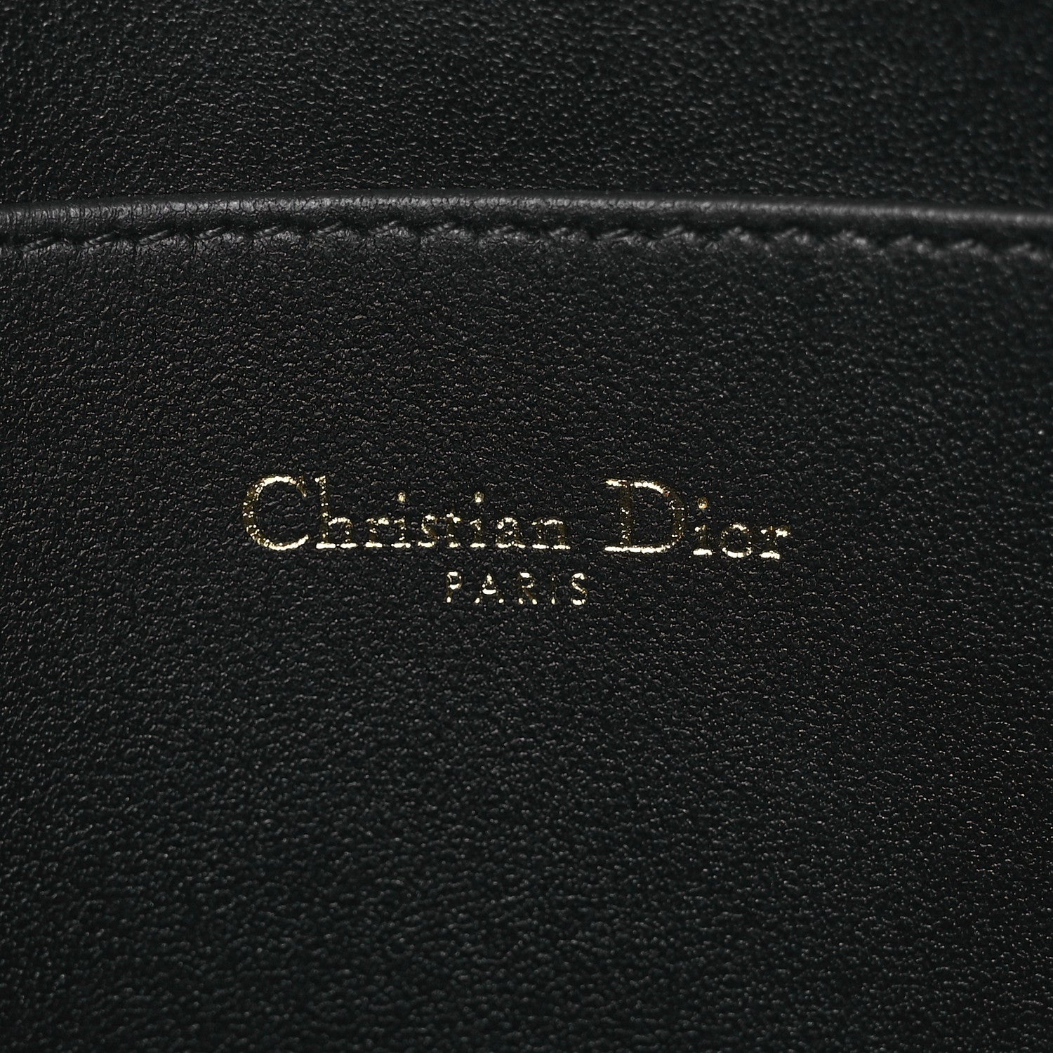 Christian Dior Supple Calfskin Cannage Large Caro Daily Pouch Black 8 of 11