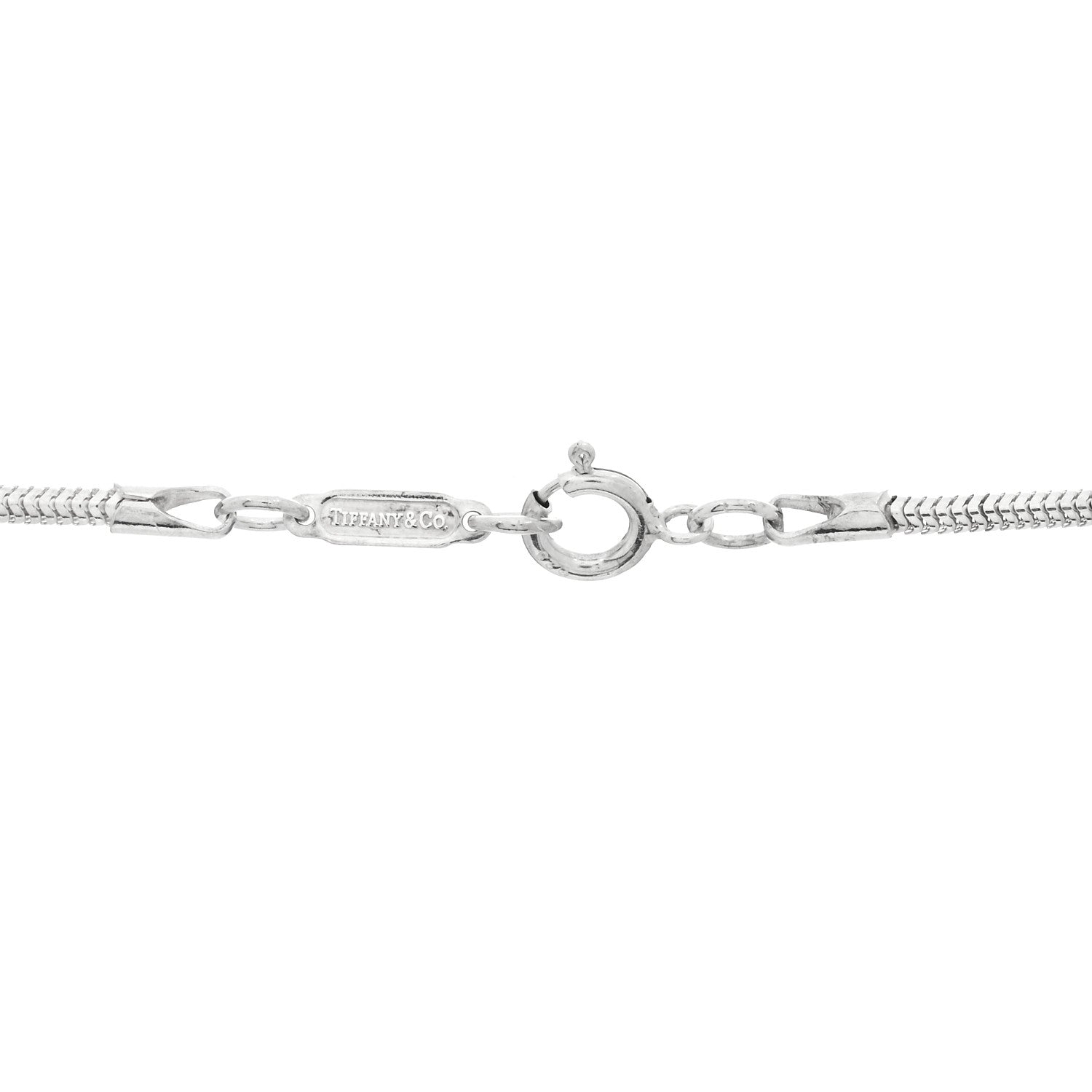 Tiffany Sterling Silver 1837 Bar Pendant Necklace 3 of 3