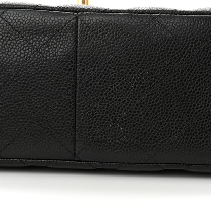 Chanel Caviar Quilted Jumbo Double Flap Black 16 of 17