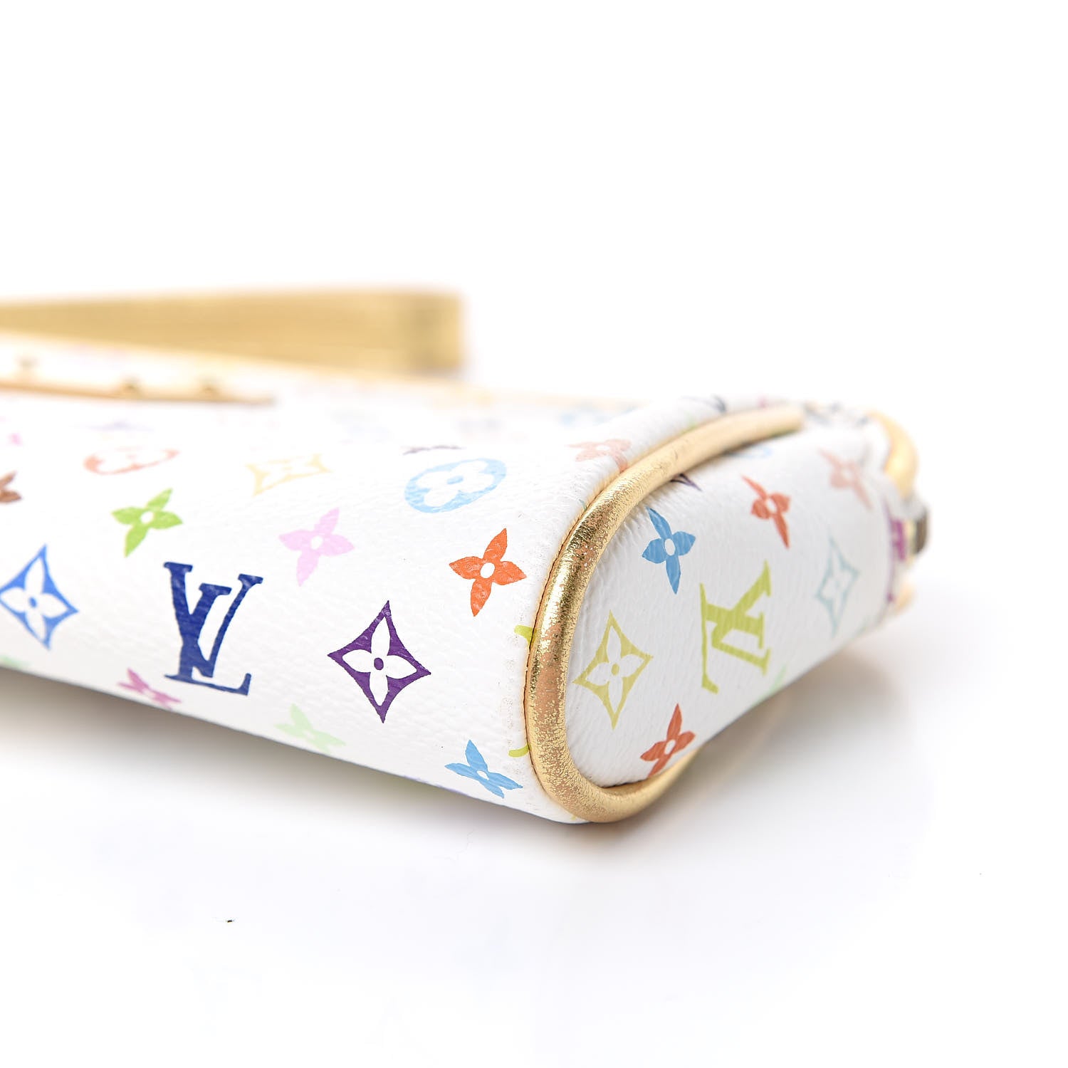 Louis Vuitton Monogram Multicolor Kate Clutch White 8 of 10