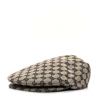 Gucci Monogram Flat Cap XS Navy 1 of 8